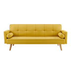 Willow Sofa Bed Yellow - 3 Seater