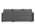 Luca Velvet Pull Out Sofa Bed Navy