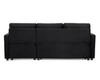 Luca Velvet Pull Out Sofa Bed Navy