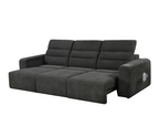 Mayfair 3 seater Electric Sliding seats Black with Bluetooth speakers || Wireless charger  || USB port