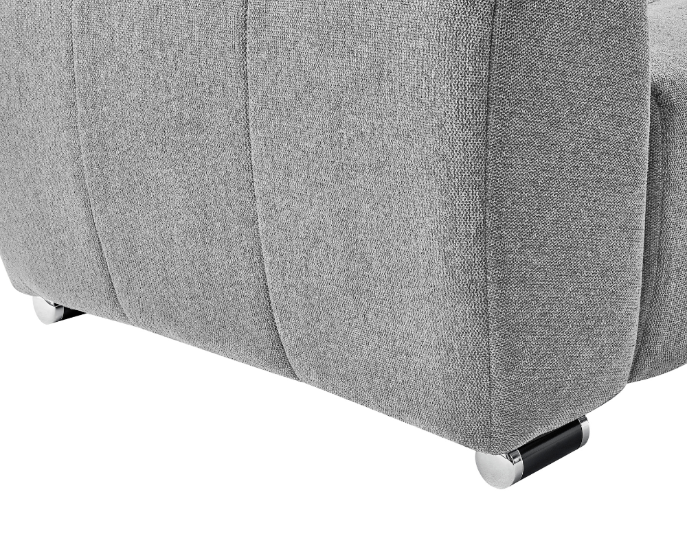 Zuma Left hand Corner Sofa Silver