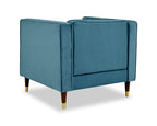 Thatcher Velvet 1 Seater Sofa