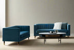 Thatcher Velvet 2+3 Seater Sofa