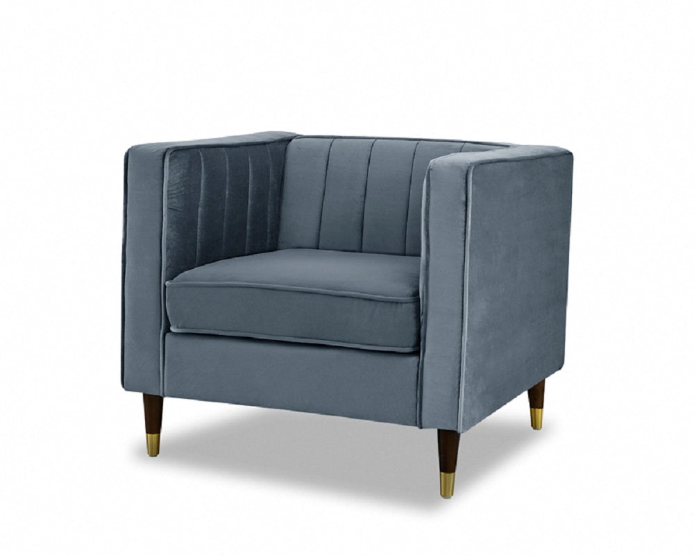 Thatcher Velvet 1 Seater Sofa