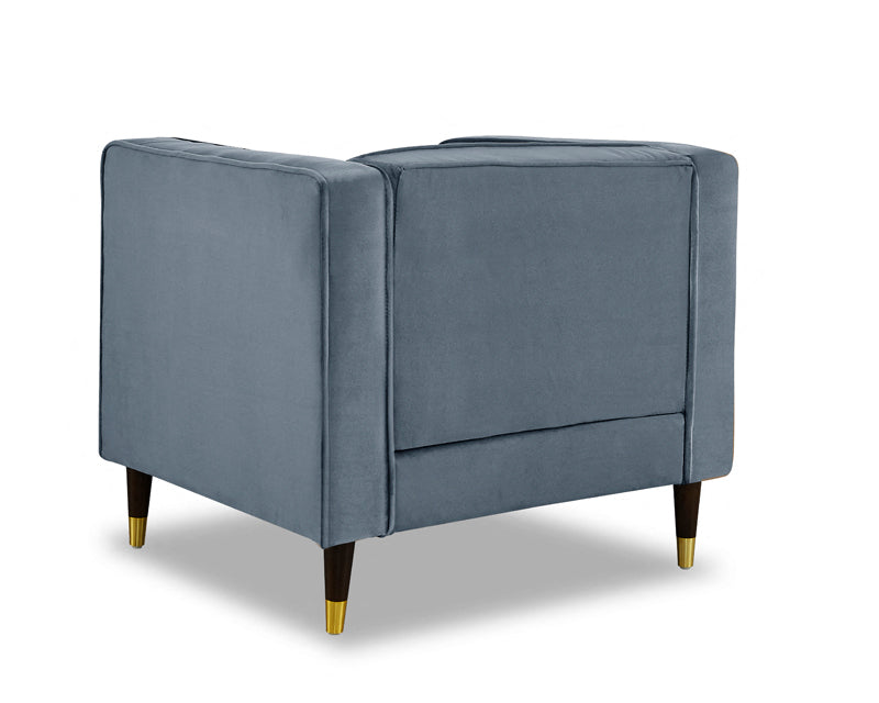 Thatcher Velvet 1 Seater Sofa