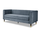 Thatcher Velvet 3 Seater Sofa
