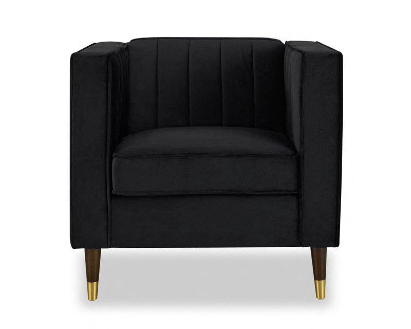 Thatcher Velvet 1 Seater Sofa