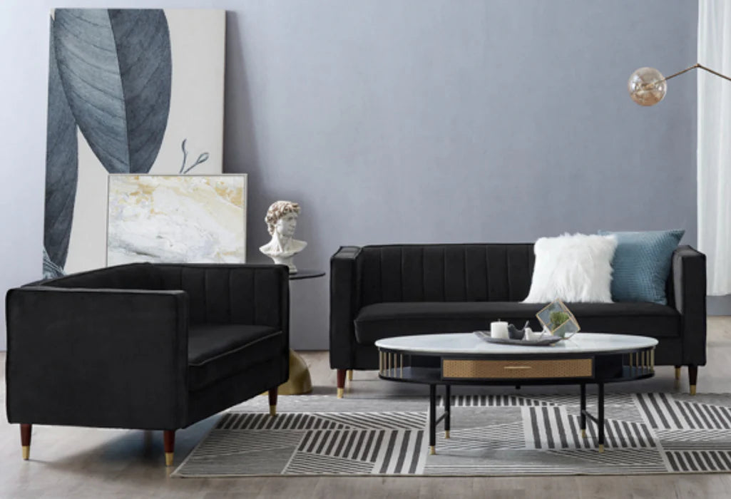 Thatcher Velvet 2+3 Seater Sofa