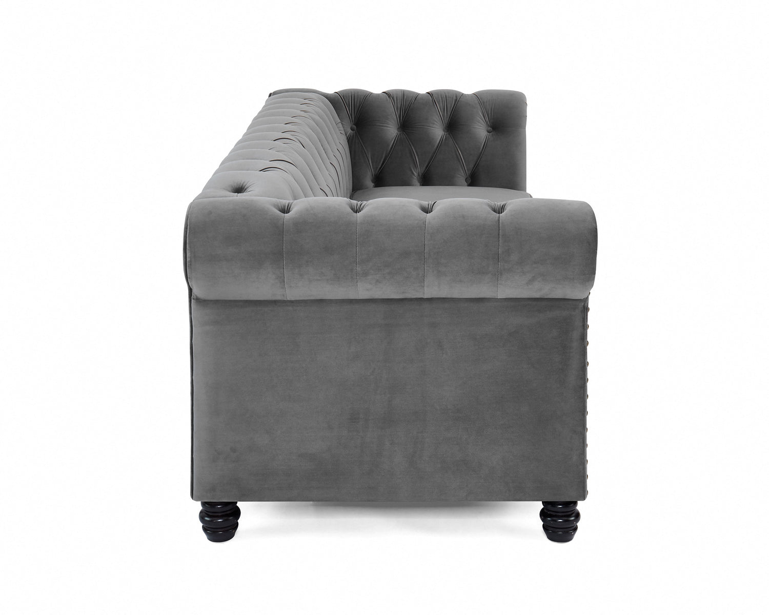 Ellington Studded Velvet 3 Seater Sofa