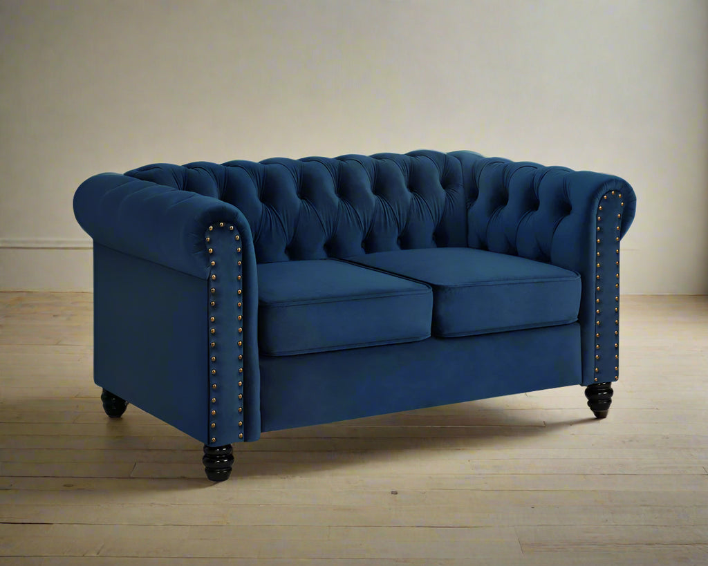 Ellington Studded Velvet 2 Seater Sofa