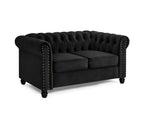 Ellington Studded Velvet 2 Seater Sofa