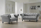 Marley Velvet Curved Sofa 2+3 Seater