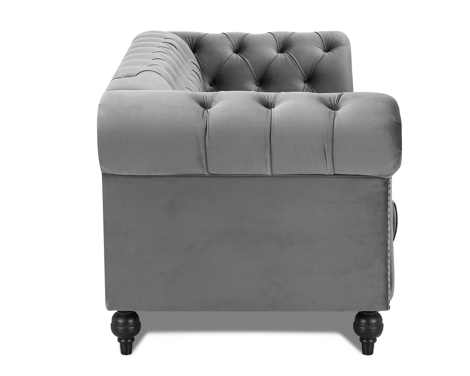Marley Velvet Curved Sofa 3s