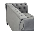 Marley Velvet Curved Sofa 3s
