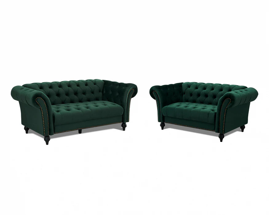 Marley Velvet Curved Sofa 2+3 Seater