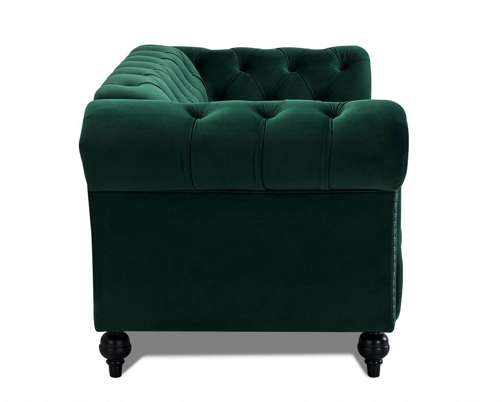 Marley Velvet Curved Sofa 2seater