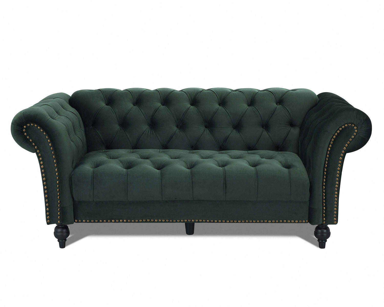 Marley Velvet Curved Sofa 3s