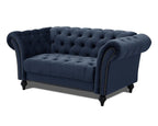 Marley Velvet Curved Sofa 3s