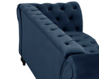 Marley Velvet Curved Sofa 3s