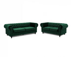 Ellington Studded Velvet 2+3 Seater Sofa