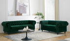 Ellington Studded Velvet 2+3 Seater Sofa