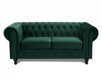 Ellington Studded Velvet 2+3 Seater Sofa