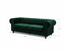 Ellington Studded Velvet 3 Seater Sofa