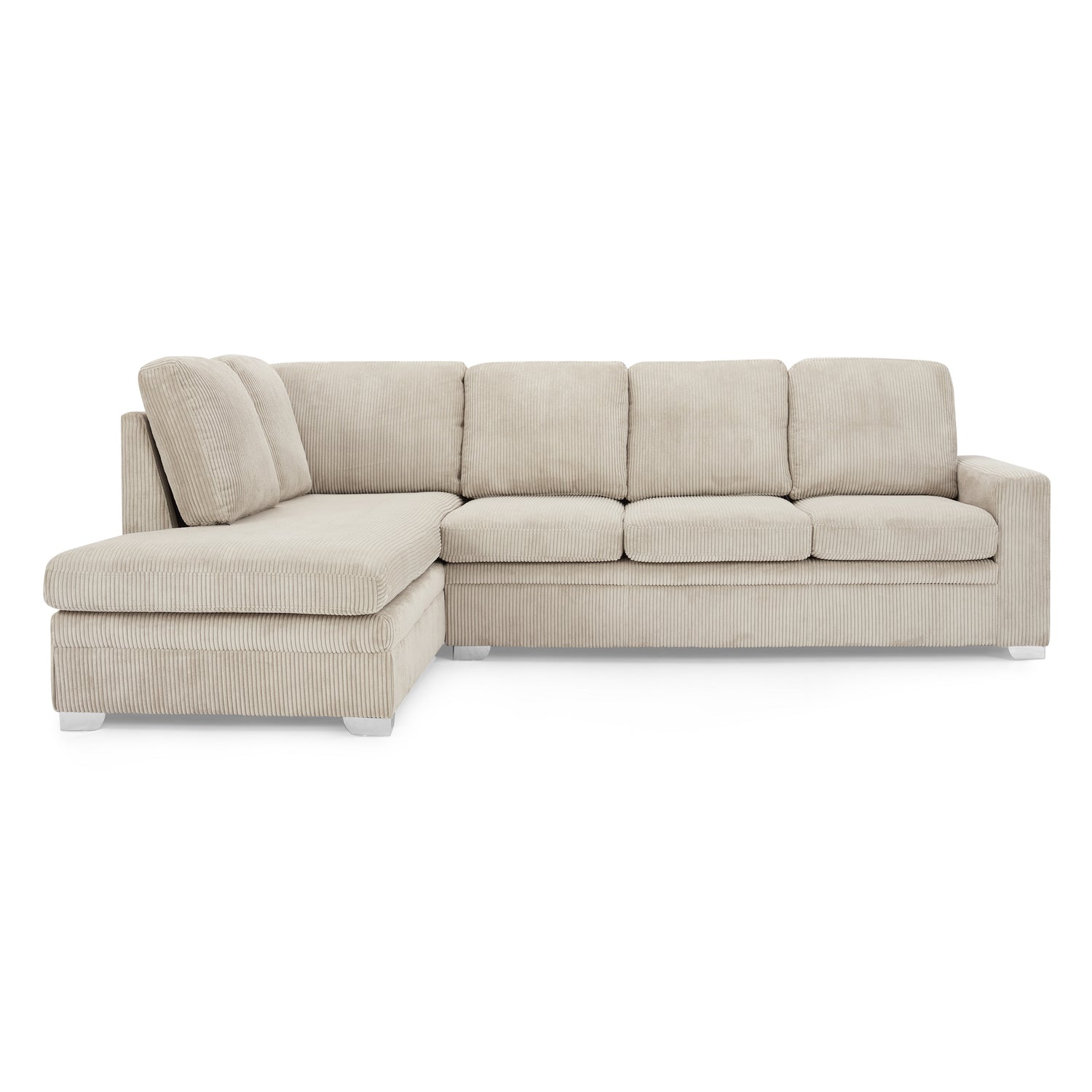 Jasper Jumbo Cord Fabric Left Hand Corner Sofa