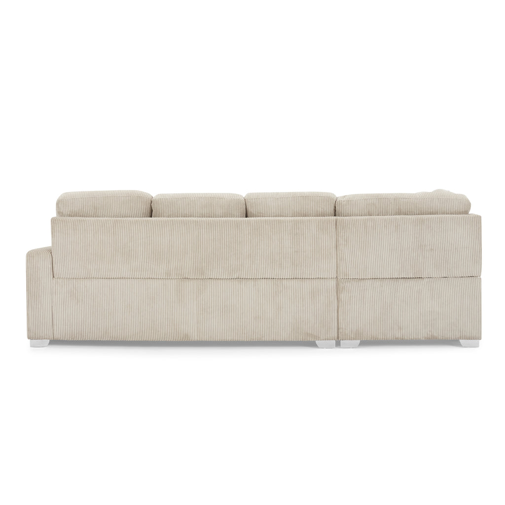 Jasper Jumbo Cord Fabric Left Hand Corner Sofa