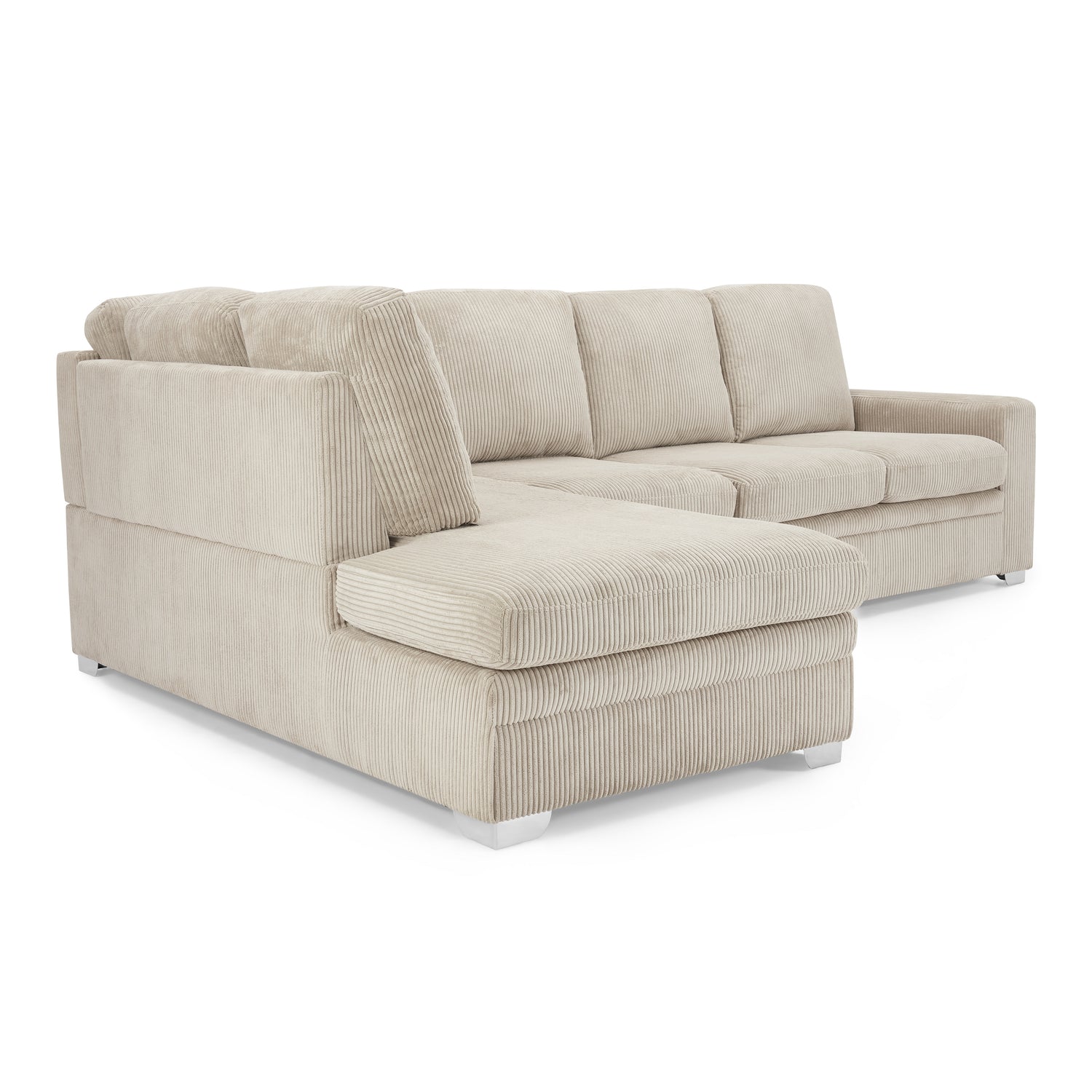 Jasper Jumbo Cord Fabric Left Hand Corner Sofa