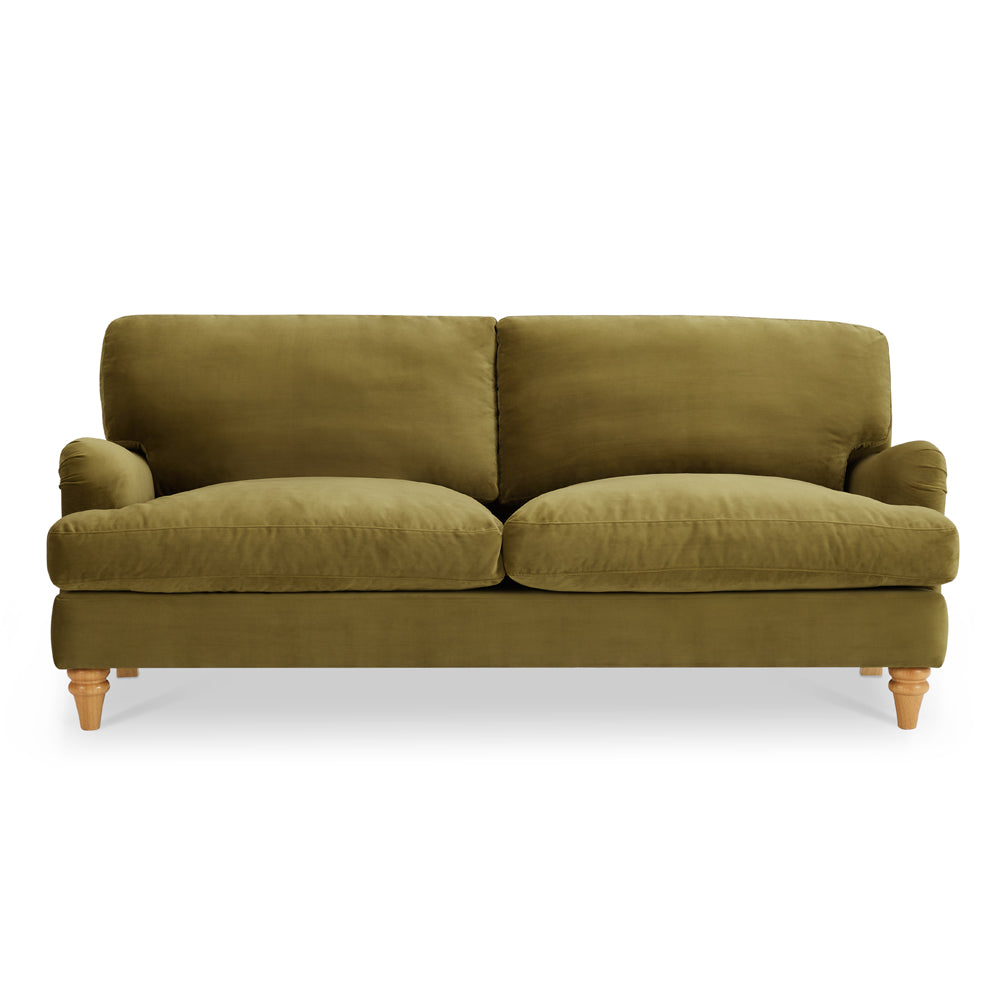 Mason Velvet Fabric 3 Seater Sofa