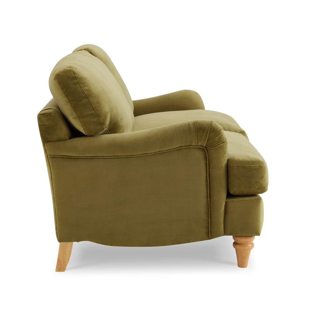 Mason Velvet Fabric 2 Seater Sofa