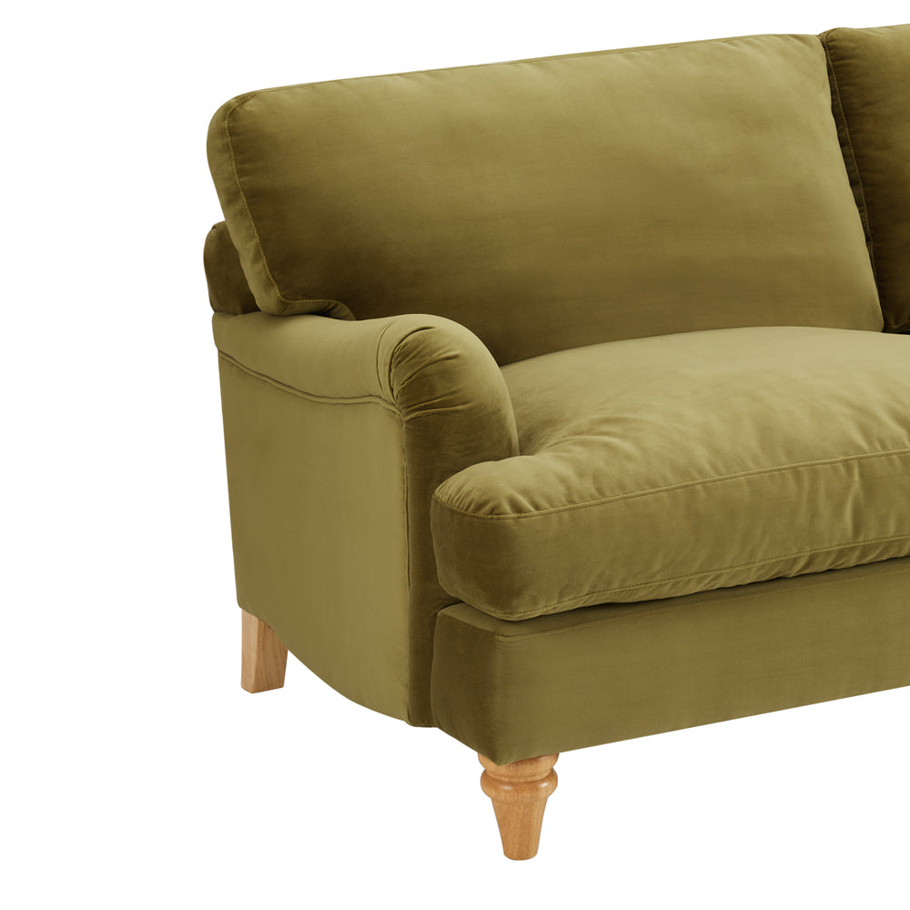 Mason Velvet Fabric 2 Seater Sofa