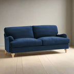 Mason Velvet Fabric 3 Seater Sofa