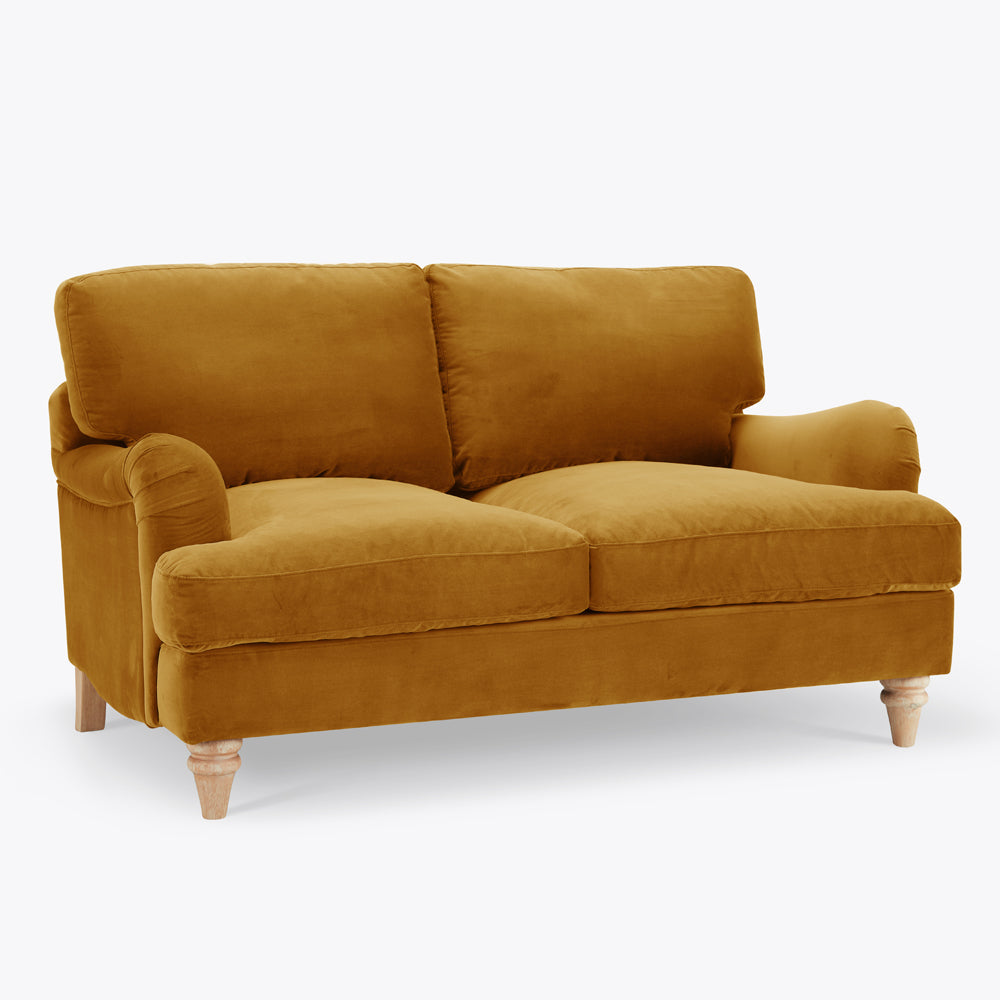 Mason Velvet Fabric 2 Seater Sofa