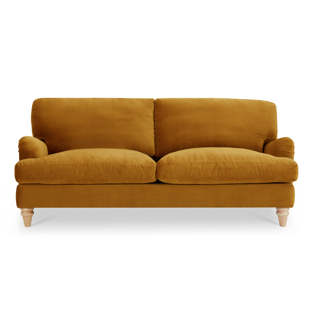 Mason Velvet Fabric 3 Seater Sofa