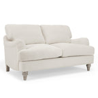 Mason Ivory Linen Fabric 2 Seater Sofa