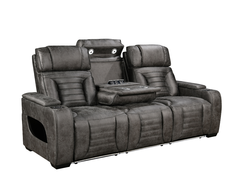 Zenith 2+3 Seater Electric Recliner with Multi LED lights and USB port and Cupholders