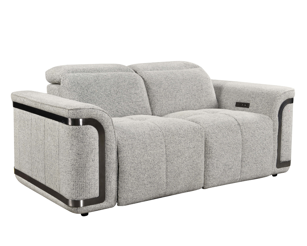 Nova 2+3 Seater Powered Electric Recliner with adjustable Headrest Silver