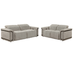 Nova 3 Seater Powered Electric Recliner with adjustable Headrest Silver