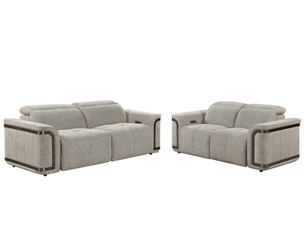 Nova 2+3 Seater Powered Electric Recliner with adjustable Headrest Silver