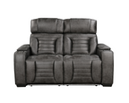 Zenith 3 Seater Electric Recliner with Multi LED lights and USB port and Cupholders