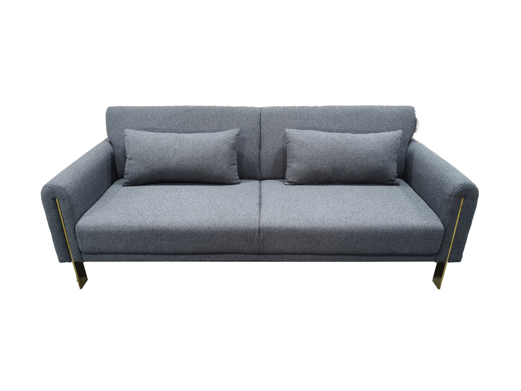 Loft Click Clack 3 seater sofa Bed Silver