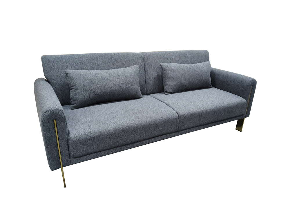 Loft Click Clack 3 seater sofa Bed Silver