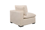 Cozy 5 seater Modular Corner Duck feather cushions Boucle Cream