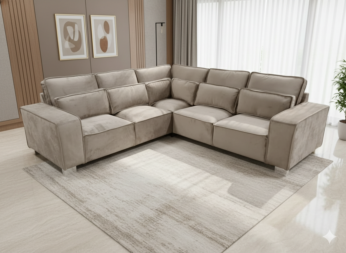 Sloane Modular Corner Sofa Plush Mink
