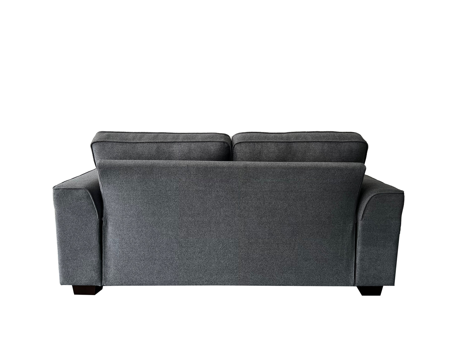 Henley 2 Seater Sofa Set with Cupholder on Side and and Storage Grey