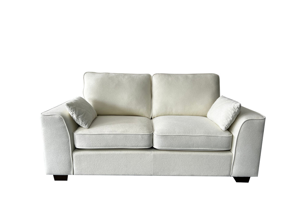Henley 3 Seater Sofa Set with Cupholder on Side and and Storage Cream
