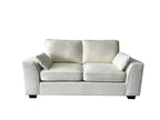 Henley 3 Seater Sofa Set with Cupholder on Side and and Storage Cream