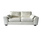 Henley 3 Seater Sofa Set with Cupholder on Side and and Storage Cream